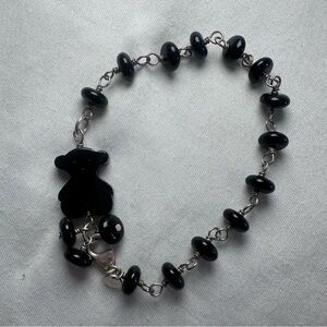 Women’s Tous onyx and silver bracelet